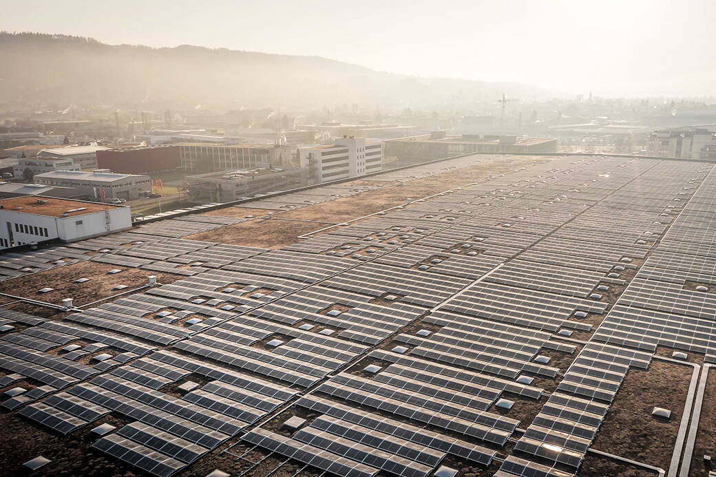 Photovoltaikanlage: Lidl Schweiz Verteilzentrum